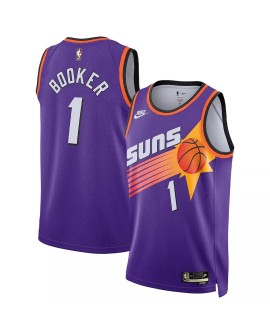 Maillot Swingman Phoenix Suns Devin Booker #1 Nike Violet 2022/23 pour hommes - Édition classique