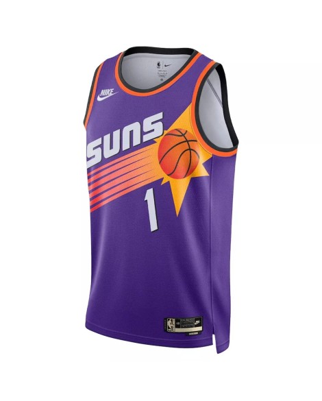 Maillot Swingman Phoenix Suns Devin Booker #1 Nike Violet 2022/23 pour hommes - Édition classique
