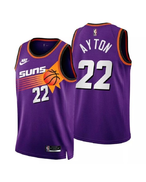 Maillot Swingman Phoenix Suns Deandre Ayton #22 Nike Violet 2022/23 pour hommes - Édition classique