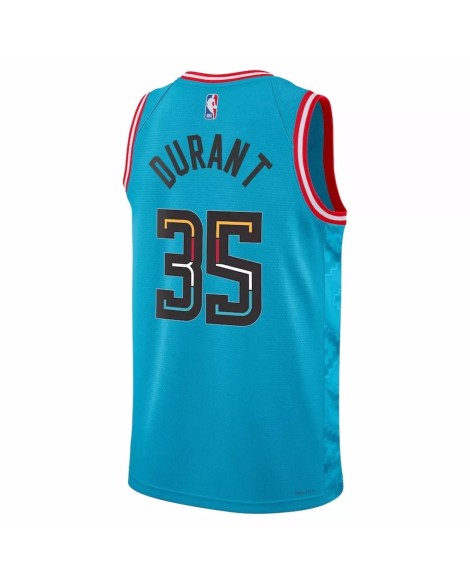 Maillot Swingman Phoenix Suns Kevin Durant #35 Nike Turquoise 2022/23 pour hommes - City Edition