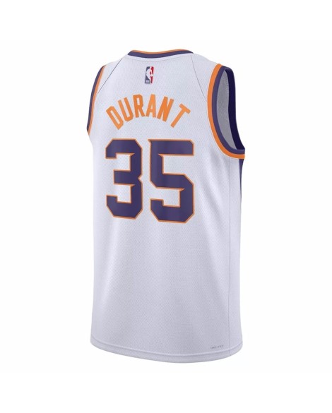 Maillot Swingman Phoenix Suns Kevin Durant #35 blanc 22/23 pour hommes - Édition Association