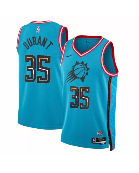 Maillot Swingman Phoenix Suns Kevin Durant #35 Nike Turquoise 2022/23 pour hommes - City Edition