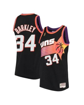 Maillot NBA Swingman #34 Mitchell & Ness Nike Phoenix Suns Charles Barkley pour homme Noir 1992/93