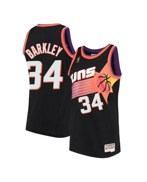 Maillot NBA Swingman #34 Mitchell & Ness Nike Phoenix Suns Charles Barkley pour homme Noir 1992/93