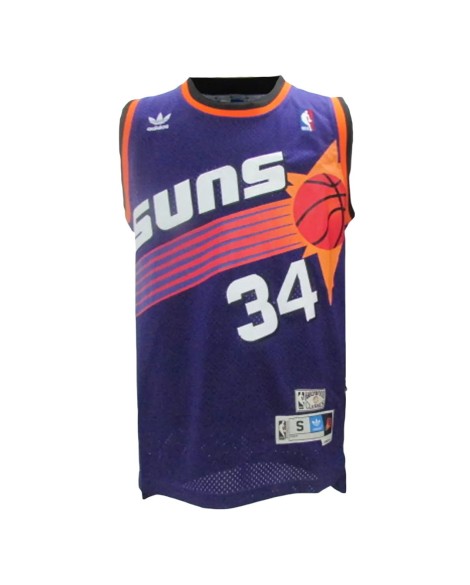 Maillot NBA Swingman #34 Nike Violet Phoenix Suns Charles Barkley pour hommes