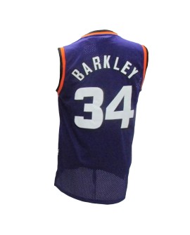 Maillot NBA Swingman #34 Nike Violet Phoenix Suns Charles Barkley pour hommes