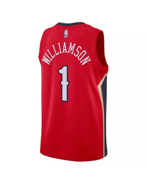 Maillot Jordan Brand #1 Jordan Brand rouge 22/23 des Pélicans de la Nouvelle-Orléans pour hommes-Statement Edition