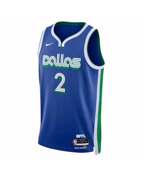 Maillot Swingman Dallas Mavericks Kyrie Irving #2 Nike bleu 2022/23 pour hommes - City Edition