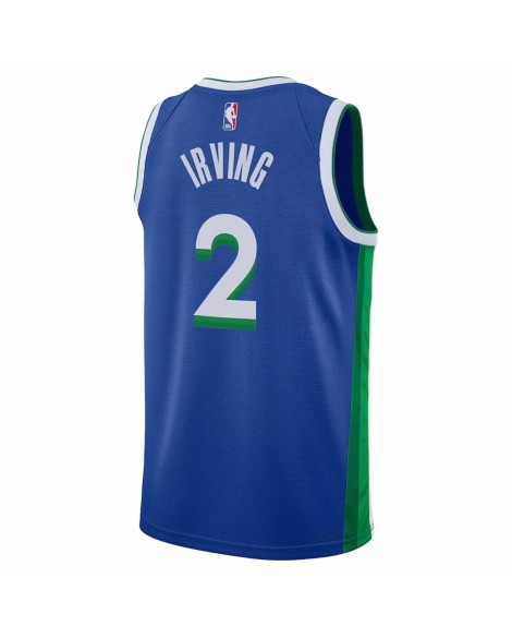 Maillot Swingman Dallas Mavericks Kyrie Irving #2 Nike bleu 2022/23 pour hommes - City Edition