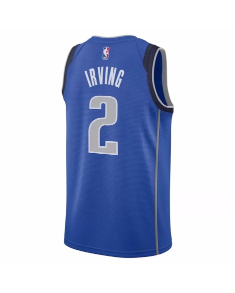 Maillot Swingman Dallas Mavericks Kyrie Irving #2 Nike bleu 2022/23 pour hommes - Édition Icon