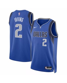 Maillot Swingman Dallas Mavericks Kyrie Irving #2 Nike bleu 2022/23 pour hommes - Édition Icon