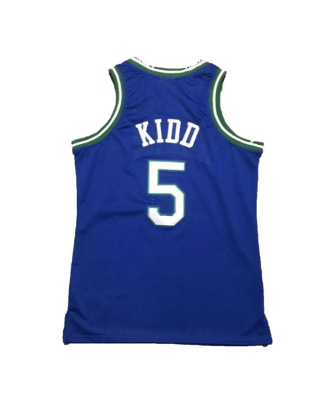 Maillot NBA Swingman Dallas Mavericks Kidd #5 Mitchell & Ness bleu 1994/95 pour hommes