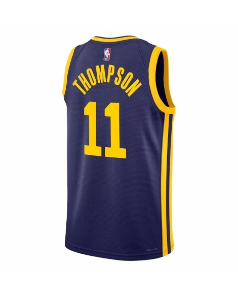 Maillot Swingman #11 Jordan Brand Navy 22/23 des Golden State Warriors pour hommes - Édition Statement