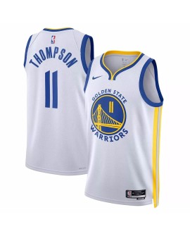 Maillot Swingman Golden State Warriors Klay Thompson #11 blanc 2022/23 pour hommes - Édition Association