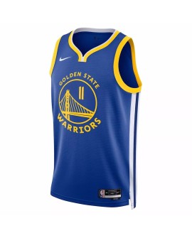 Maillot Nike Royal 2022/23 Swingman Klay Thompson #11 des Golden State Warriors pour hommes - Édition Icon