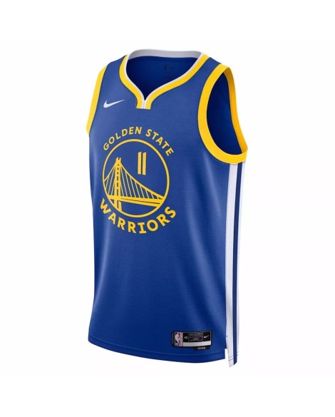 Maillot Nike Royal 2022/23 Swingman Klay Thompson #11 des Golden State Warriors pour hommes - Édition Icon