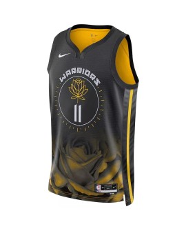 Maillot Swingman Nike #11 Klay Thompson des Golden State Warriors pour hommes, noir, 2022/23, édition City