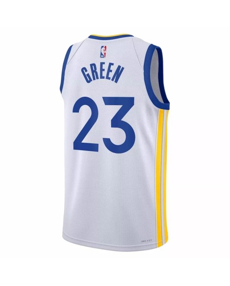 Maillot Swingman Golden State Warriors Draymond Green #23 blanc 2022/23 pour hommes - Édition Association