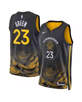 Maillot Swingman Golden State Warriors Draymond Green #23 Nike noir 2022/23 pour homme - City Edition