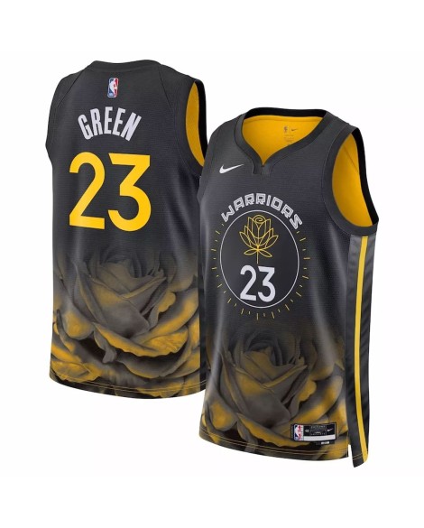 Maillot Swingman Golden State Warriors Draymond Green #23 Nike noir 2022/23 pour homme - City Edition