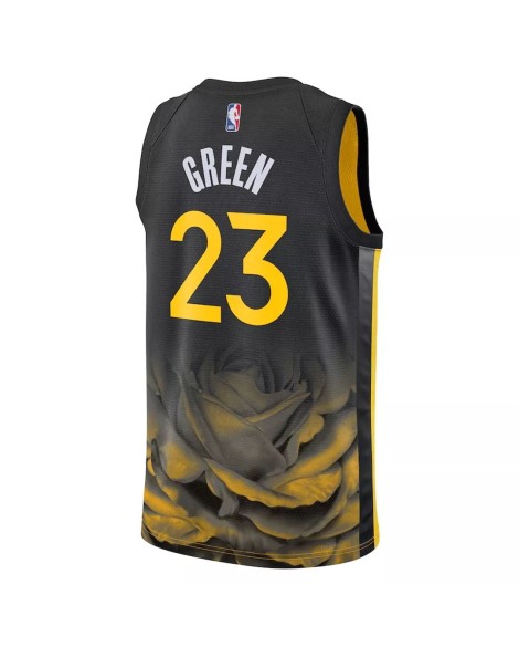 Maillot Swingman Golden State Warriors Draymond Green #23 Nike noir 2022/23 pour homme - City Edition