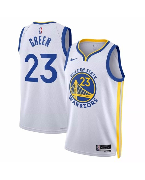 Maillot Swingman Golden State Warriors Draymond Green #23 blanc 2022/23 pour hommes - Édition Association