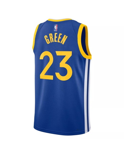 Maillot Swingman Nike Royal #23 Golden State Warriors Draymond Green pour homme - Édition Icon
