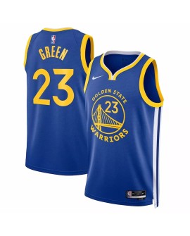 Maillot Swingman Nike Royal #23 Golden State Warriors Draymond Green pour homme - Édition Icon