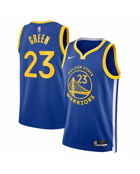 Maillot Swingman Nike Royal #23 Golden State Warriors Draymond Green pour homme - Édition Icon