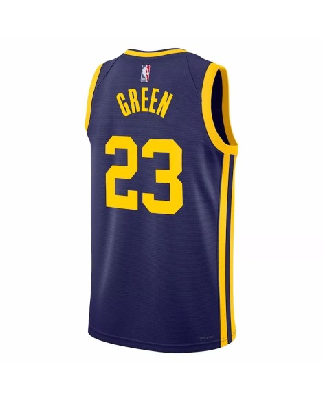 Maillot Swingman Golden State Warriors Draymond Green #23 Jordan Brand Navy 22/23 pour hommes - Édition Statement