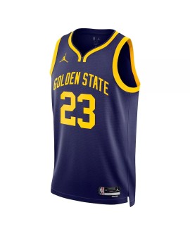 Maillot Swingman Golden State Warriors Draymond Green #23 Jordan Brand Navy 22/23 pour hommes - Édition Statement