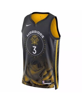 Maillot Swingman Jordan Poole #3 Nike noir 2022/23 des Golden State Warriors pour hommes - City Edition