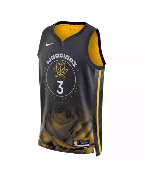 Maillot Swingman Jordan Poole #3 Nike noir 2022/23 des Golden State Warriors pour hommes - City Edition