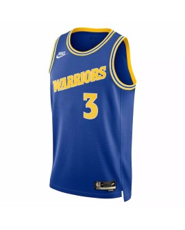 Maillot de joueur Swingman Jordan Poole #3 Royal 2022/23 des Golden State Warriors pour hommes - Édition classique