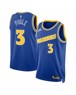 Maillot de joueur Swingman Jordan Poole #3 Royal 2022/23 des Golden State Warriors pour hommes - Édition classique