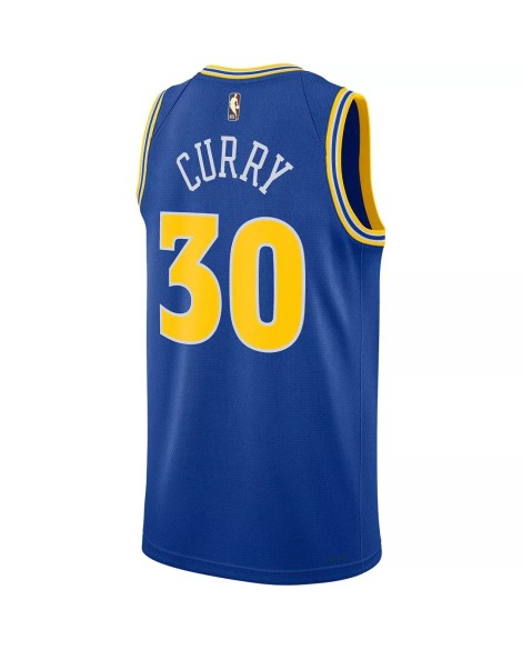 Maillot de joueur Swingman Golden State Warriors Stephen Curry #30 Royal 2022/23 pour hommes - Édition classique
