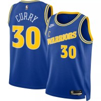 Maillot de joueur Swingman Golden State Warriors Stephen Curry #30 Royal 2022/23 pour hommes - Édition classique