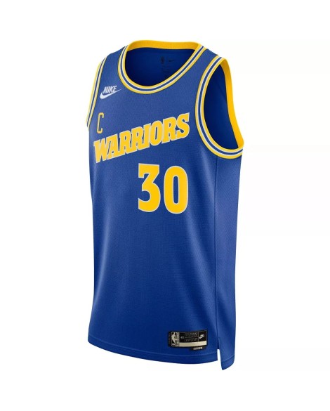 Maillot de joueur Swingman Golden State Warriors Stephen Curry #30 Royal 2022/23 pour hommes - Édition classique