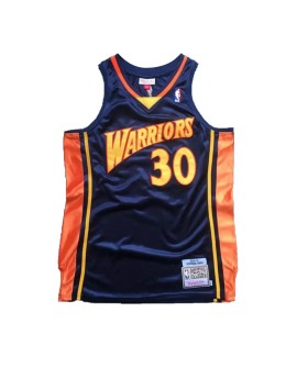 Maillot NBA Swingman 2009/10 Golden State Warriors Curry #30 Mitchell & Ness pour homme Bleu