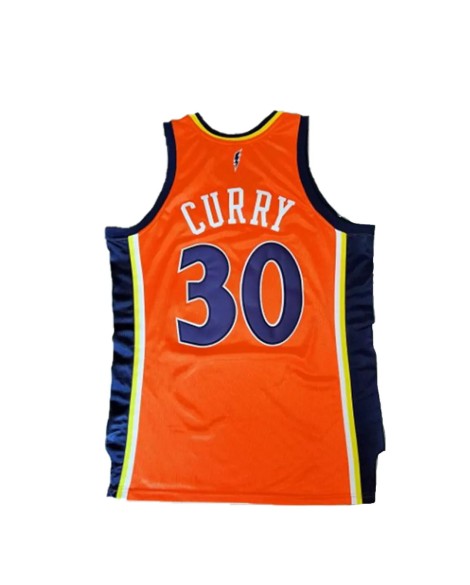 Maillot Swingman NBA Golden State Warriors Curry #30 Mitchell & Ness Orange 2009/10 pour homme