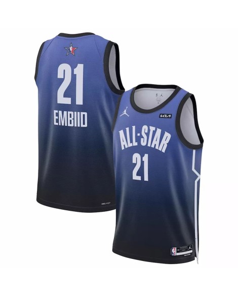 Maillot Swingman du match des étoiles de la NBA 2023 de Joel Embiid Jordan Brand pour homme, bleu