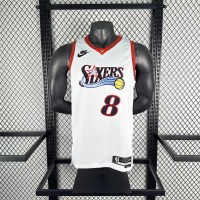 Maillot rétro George n° 8 des Philadelphia 76ers, 26e saison
