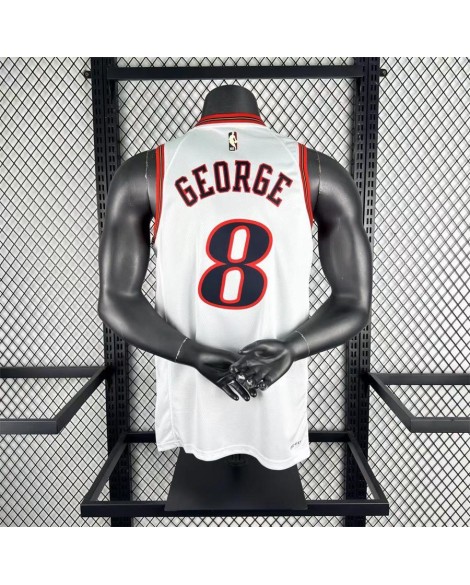 Maillot rétro George n° 8 des Philadelphia 76ers, 26e saison