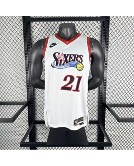 Maillot rétro de Joel Embiid n° 21, saison 2026 des Philadelphia 76ers