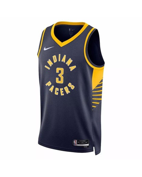 Maillot Swingman Indiana Pacers Chris Duarte #3 Nike bleu marine 2022/23 pour hommes - Édition Icon