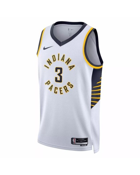 Maillot Swingman Indiana Pacers Chris Duarte #3 Nike blanc 2022/23 pour hommes - Édition Association