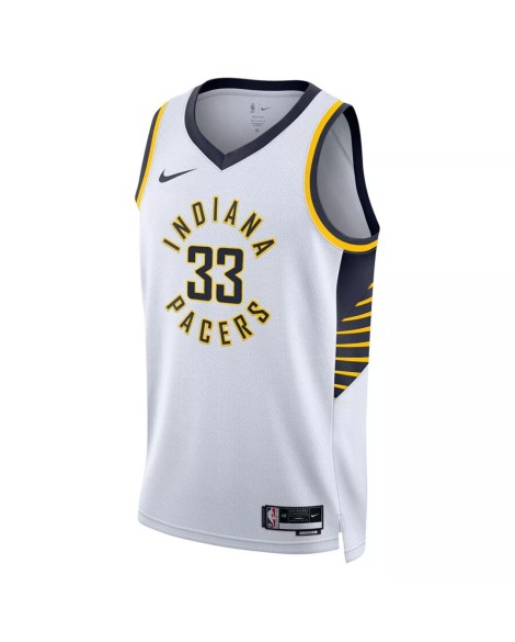 Maillot Swingman Indiana Pacers Myles Turner #33 Nike blanc 2022/23 pour hommes - Édition Association
