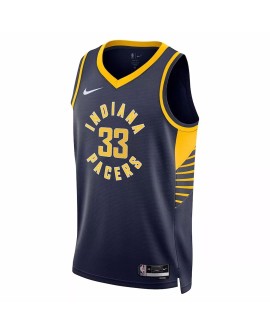 Maillot Swingman Indiana Pacers Myles Turner #33 Nike bleu marine 2022/23 pour hommes - Édition Icon