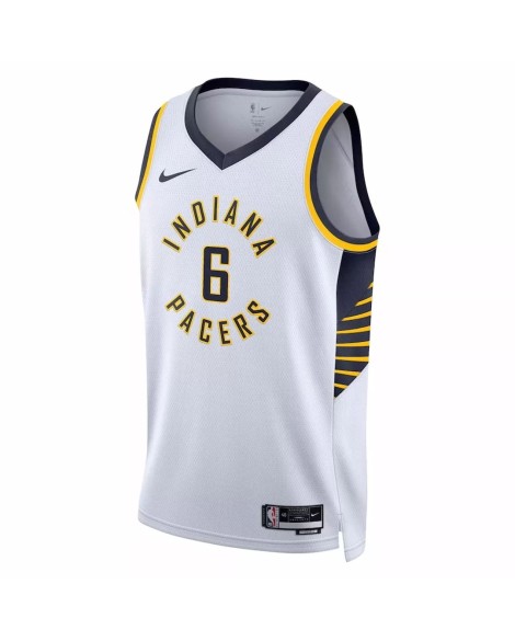 Maillot Swingman Indiana Pacers Lance Stephenson #6 Nike blanc 2022/23 pour hommes - Édition Association