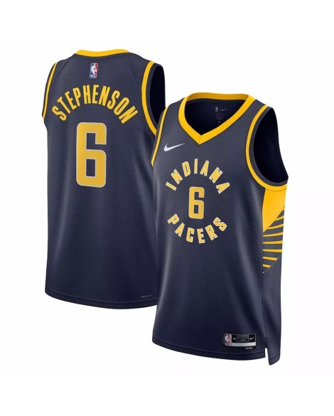 Maillot Swingman Indiana Pacers Lance Stephenson #6 Nike bleu marine 2022/23 pour hommes - Édition Icon